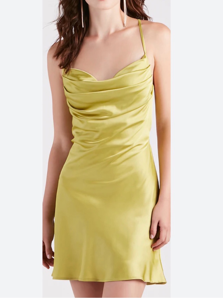 Windsor Lime Green Dress With Black Logo Tag Windsor Lime Green Dress With Black Logo Tag